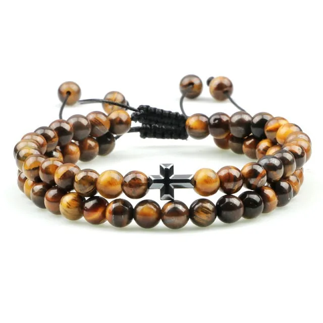 Tiger Eye Handmade Adjustable Unisex Beaded Bracelet