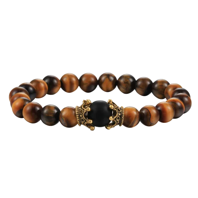 Tiger Eye Handmade Adjustable Unisex Beaded Bracelet