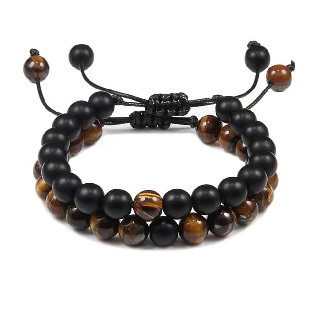 Tiger Eye Handmade Adjustable Unisex Beaded Bracelet