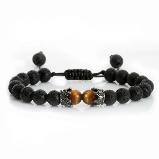 Tiger Eye Handmade Adjustable Unisex Beaded Bracelet