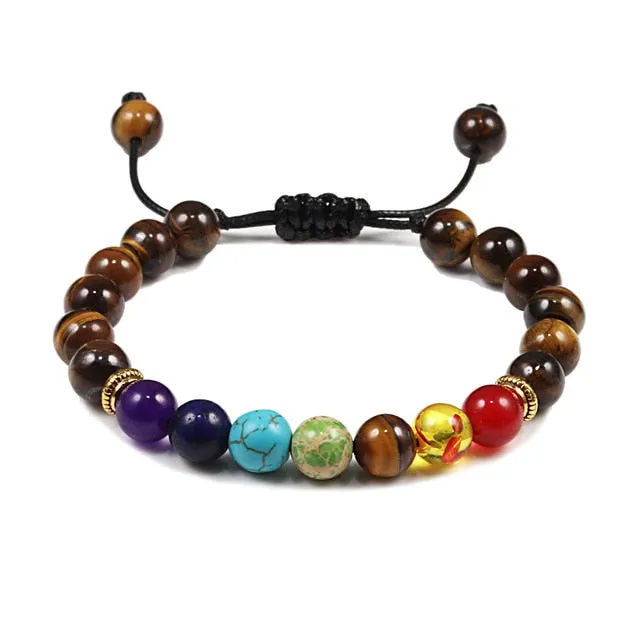 Tiger Eye Handmade Adjustable Unisex Beaded Bracelet
