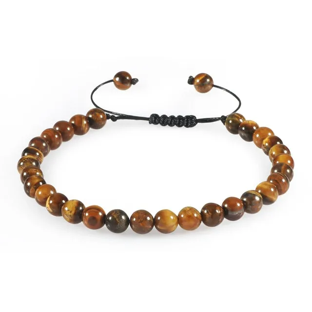 Tiger Eye Handmade Adjustable Unisex Beaded Bracelet