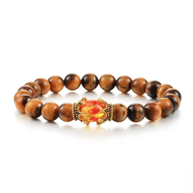 Tiger Eye Handmade Adjustable Unisex Beaded Bracelet