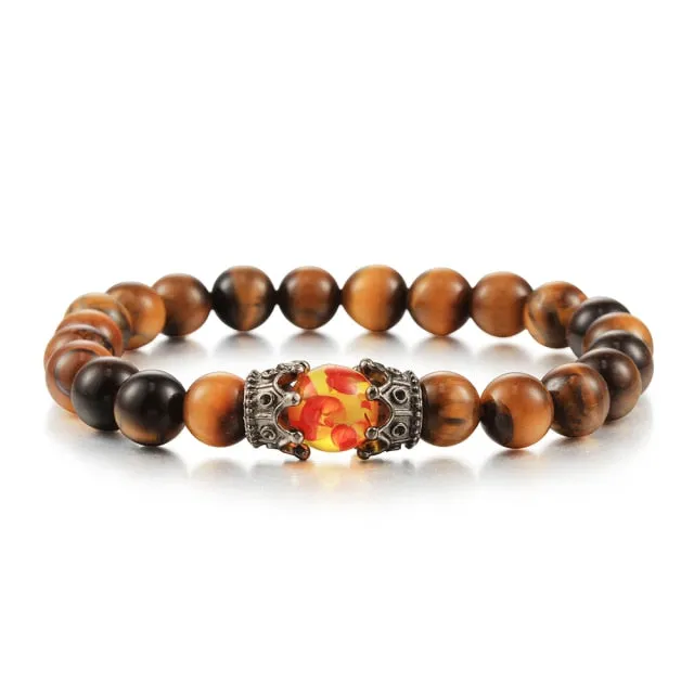 Tiger Eye Handmade Adjustable Unisex Beaded Bracelet