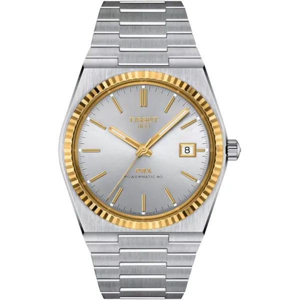 Tissot PRX Silver Stainless Steel Silver Dial Automatic Watch for Gents - T931.407.41.031.01