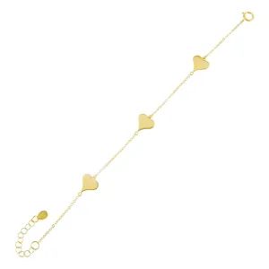 Triple Heart Bracelet