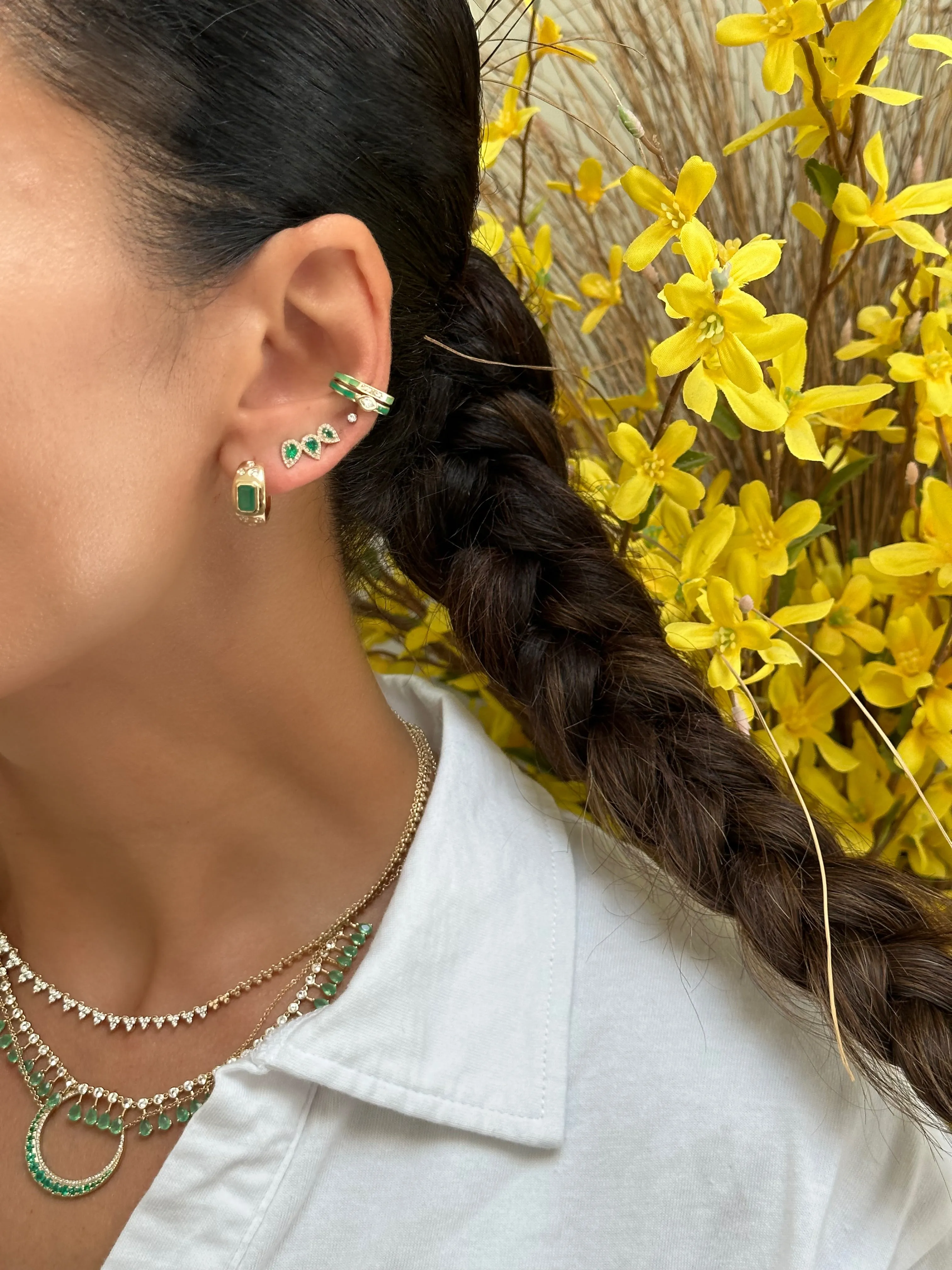 Triple Pear Studs