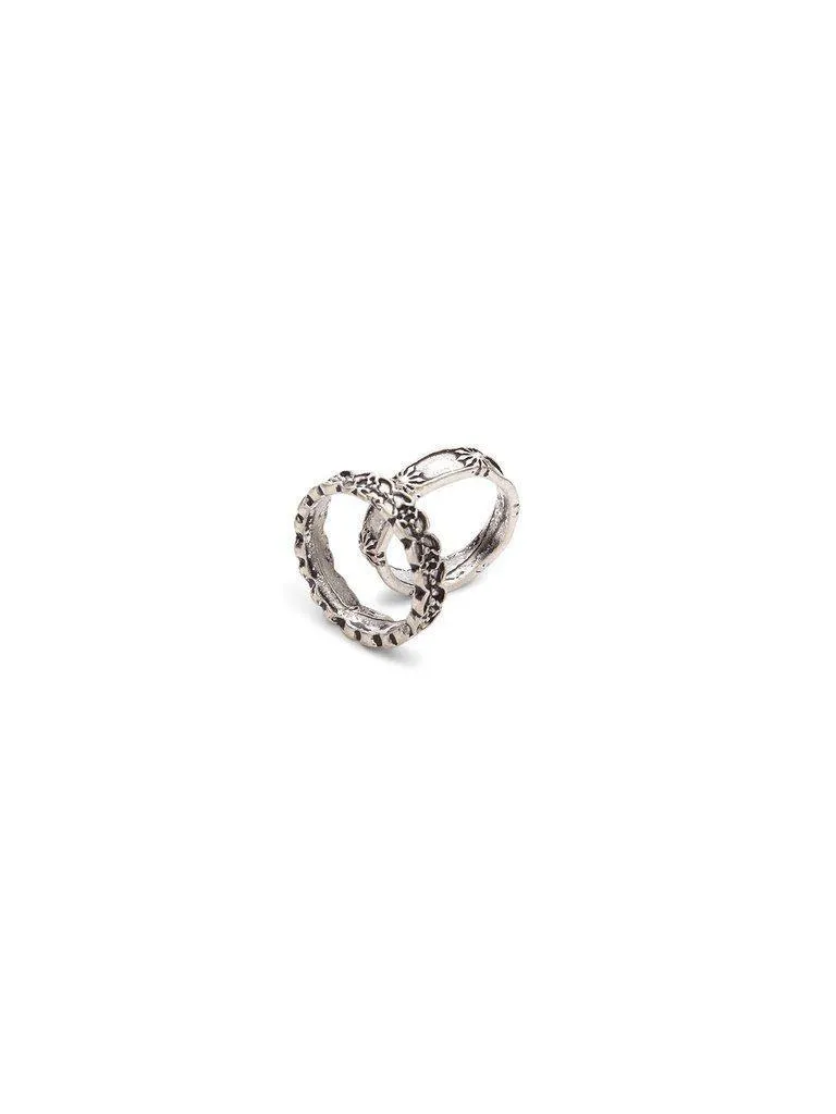 Turquoise Detail Multi Shaped Ring Set 8pcs