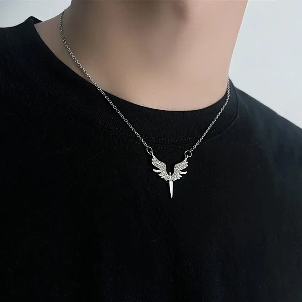 Unisex Double Layer Zircon Star Necklace