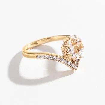 VENUSIAN RING | GOLD & HERKIMER DIAMOND