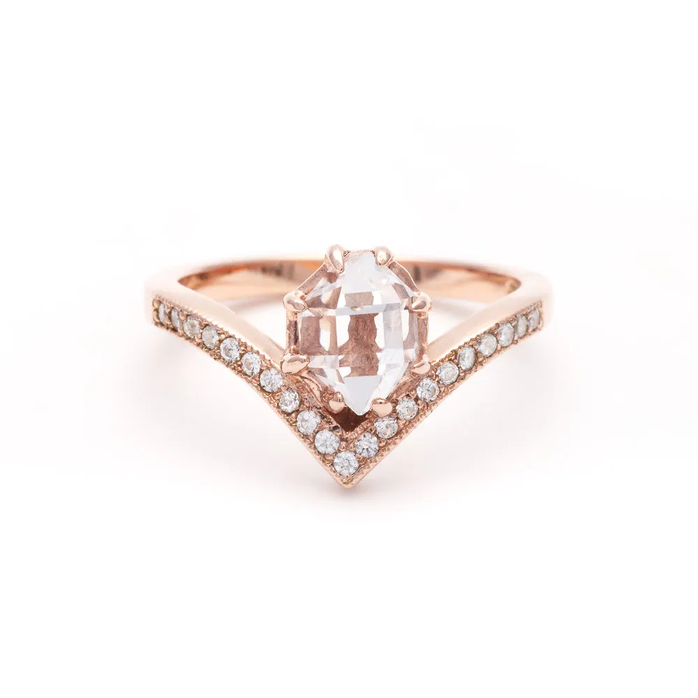 VENUSIAN RING | GOLD & HERKIMER DIAMOND