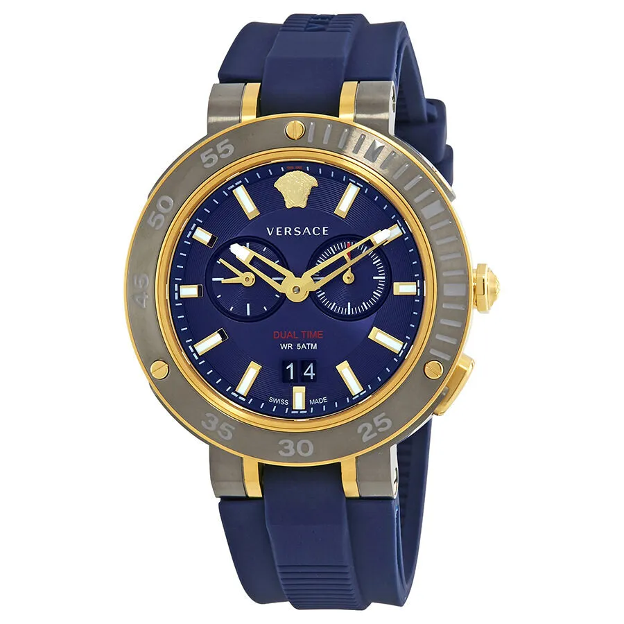 Versace V-extreme Blue Dial Men's Watch VCN010017