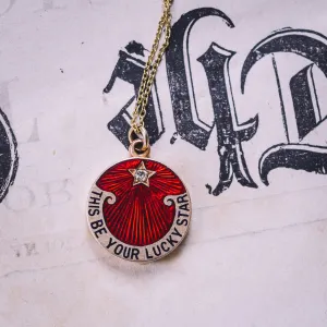 Victorian THIS BE YOUR LUCKY STAR Locket