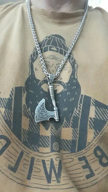 Viking Knot Axe Necklace