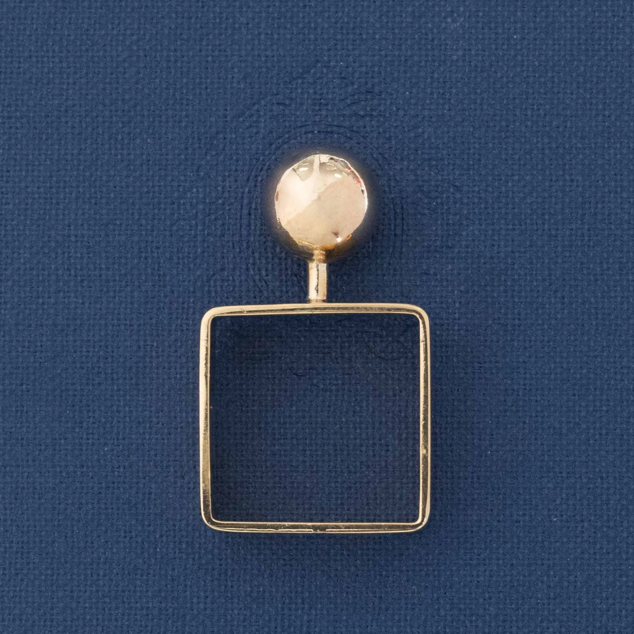 Vintage Dinh Van Gold Ball Ring by Cartier