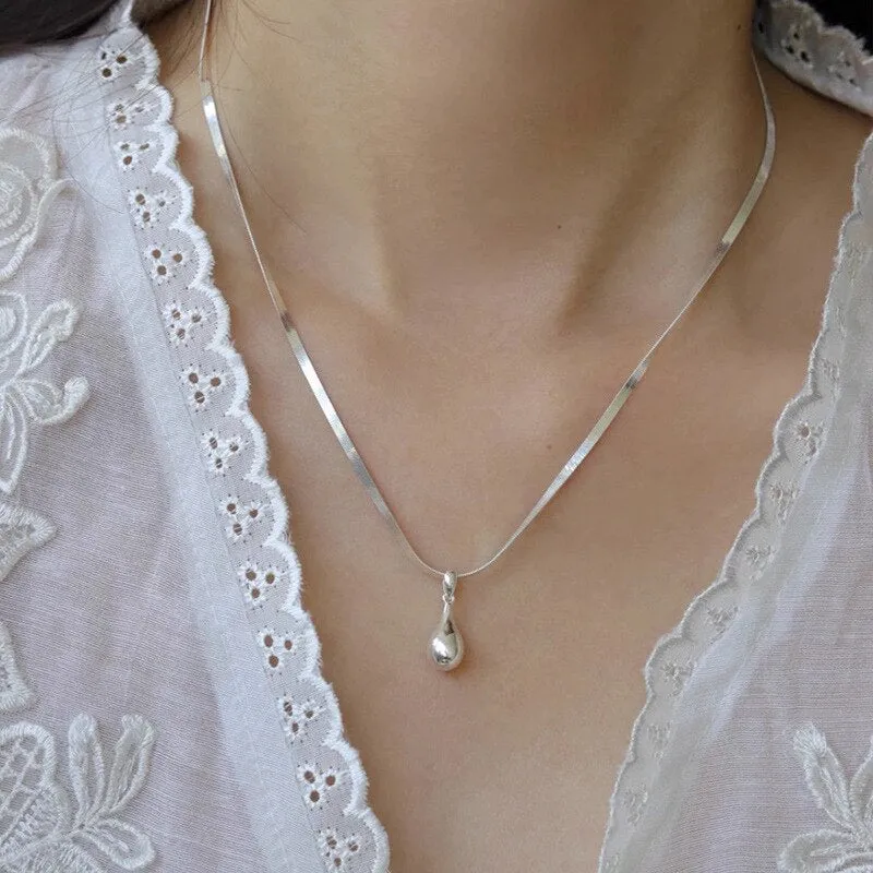 Vintage Double Sided Heart Pendant Necklace For Women