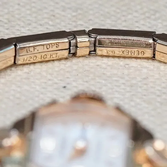 Vintage Le Gant Ladies Wristwatch 21 Jewels Manual Watch - Original 10K GF Bracelet