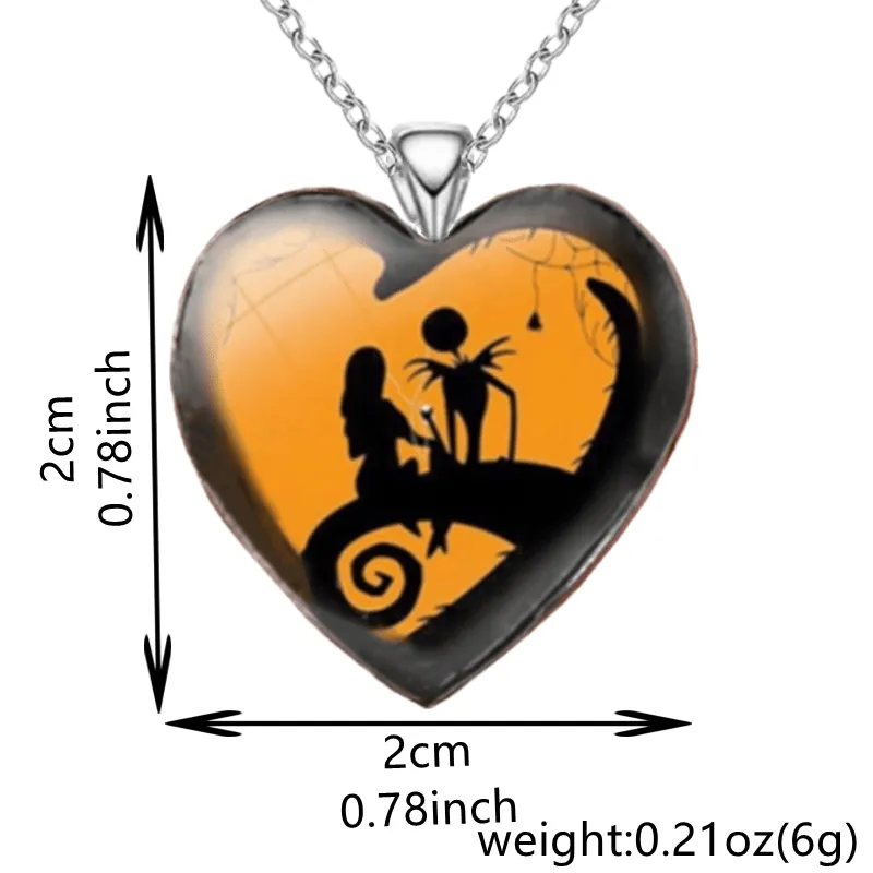 Vintage Men's Heart Halloween Pendant