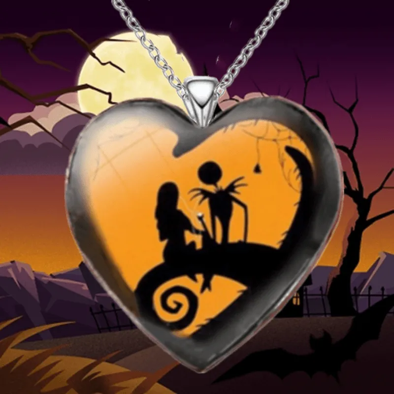 Vintage Men's Heart Halloween Pendant