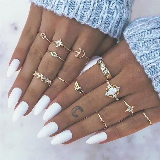 Vintage Rings 5pcs/set