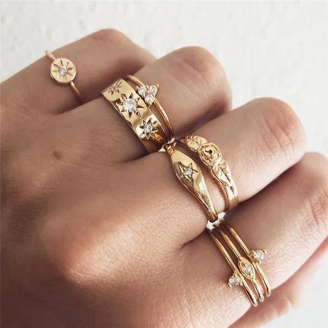Vintage Rings 5pcs/set
