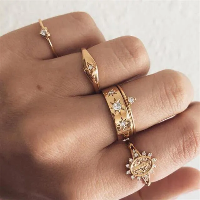Vintage Rings 5pcs/set