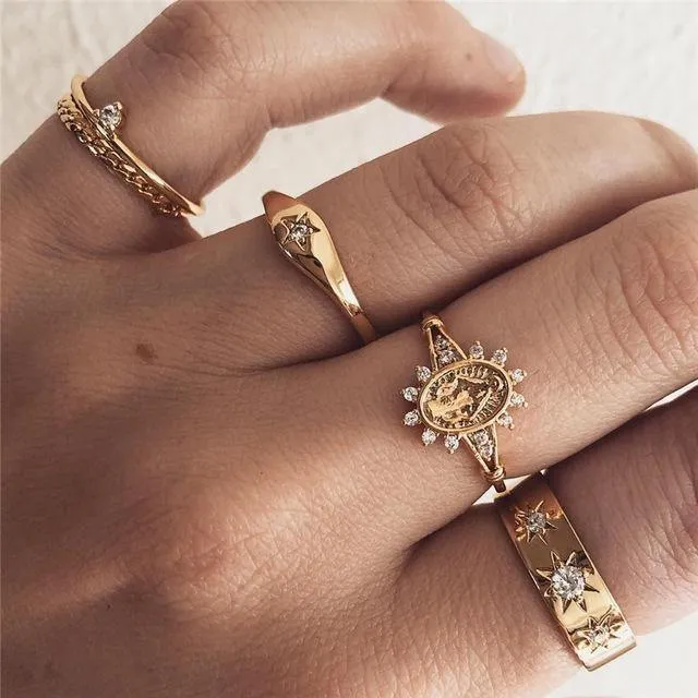 Vintage Rings 5pcs/set