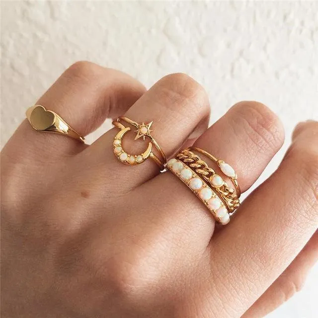 Vintage Rings 5pcs/set