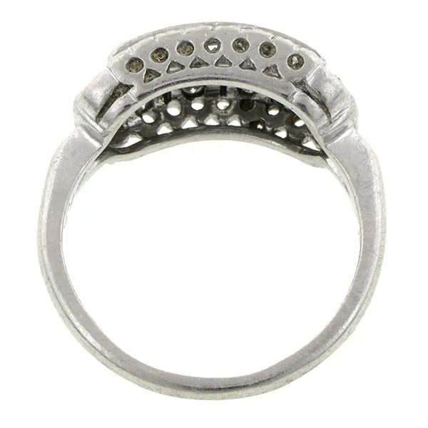 Vintage Three Row Diamond Ring