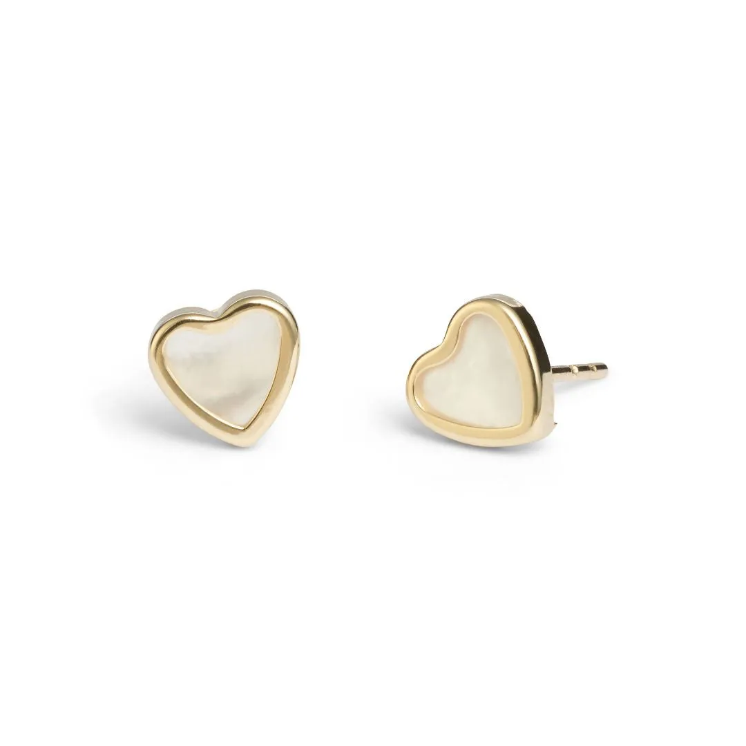 Vittoria earrings with Mother-of-Pearl, Yellow Gold