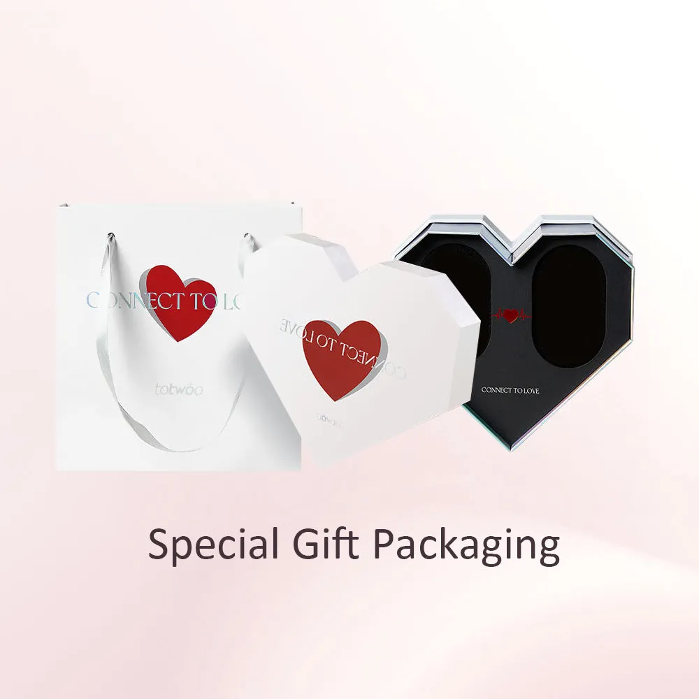 [White Heart Gift Packaging] Sun&Moon Touch Bracelets with Snake Chain