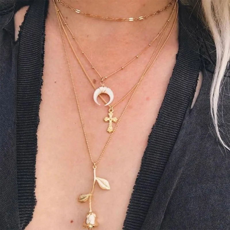 Women Necklaces Angel Heart Pink Crystal Perfect Gift For  Girls Luxury Jewelry Cool Style Necklace