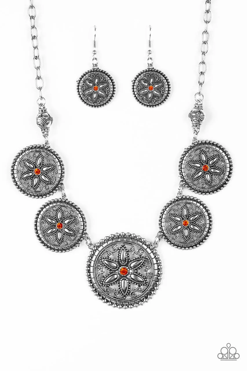 Written in the STAR LILIES Orange Paparazzi Necklace