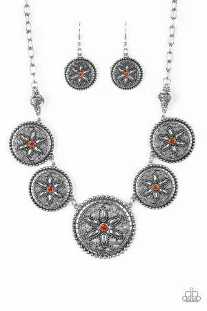 Written in the STAR LILIES Orange Paparazzi Necklace