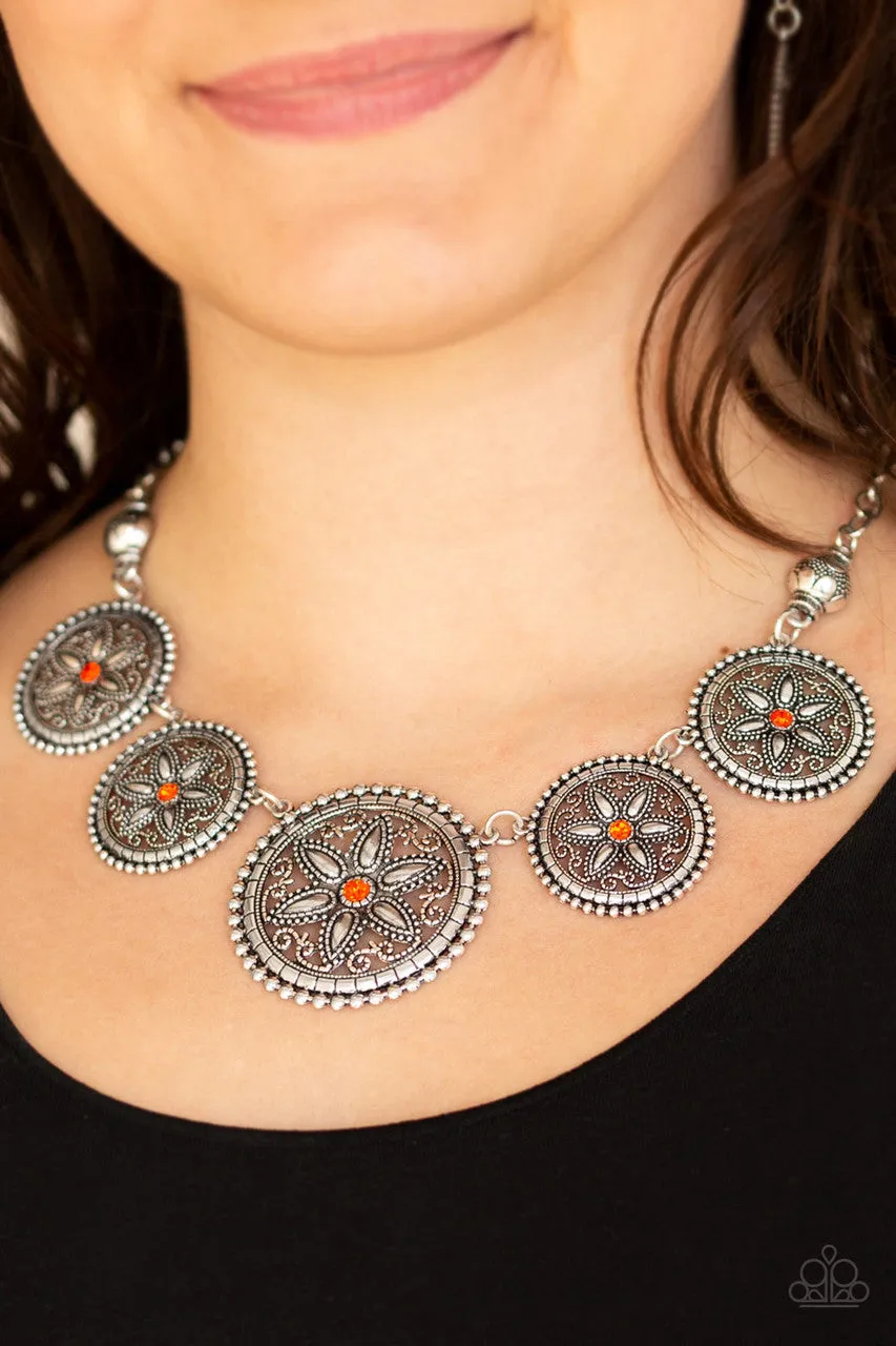 Written in the STAR LILIES Orange Paparazzi Necklace