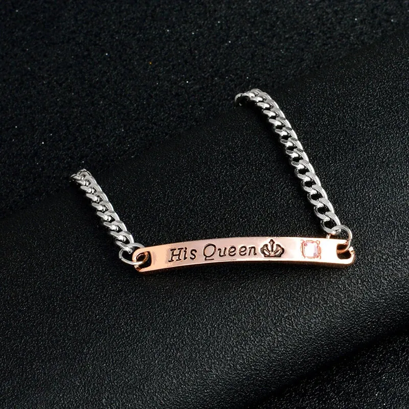 XEDZ Fashion Couple Bracelet Bracelet His Queen