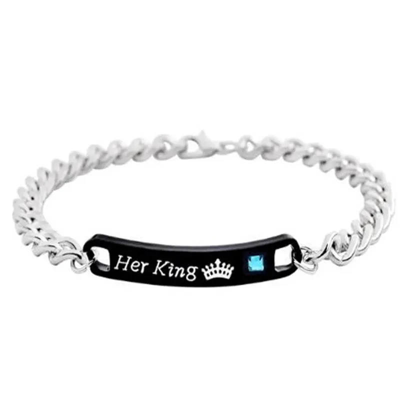 XEDZ Fashion Couple Bracelet Bracelet His Queen