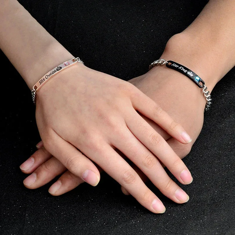 XEDZ Fashion Couple Bracelet Bracelet His Queen