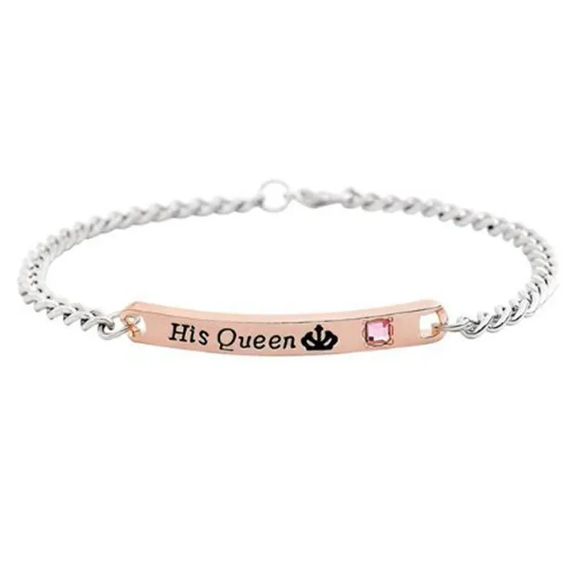 XEDZ Fashion Couple Bracelet Bracelet His Queen