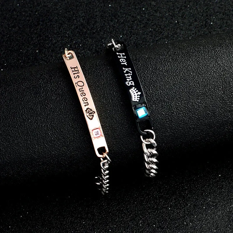 XEDZ Fashion Couple Bracelet Bracelet His Queen