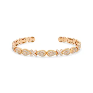 XOXO 18k Rose Gold Flexible Bangle