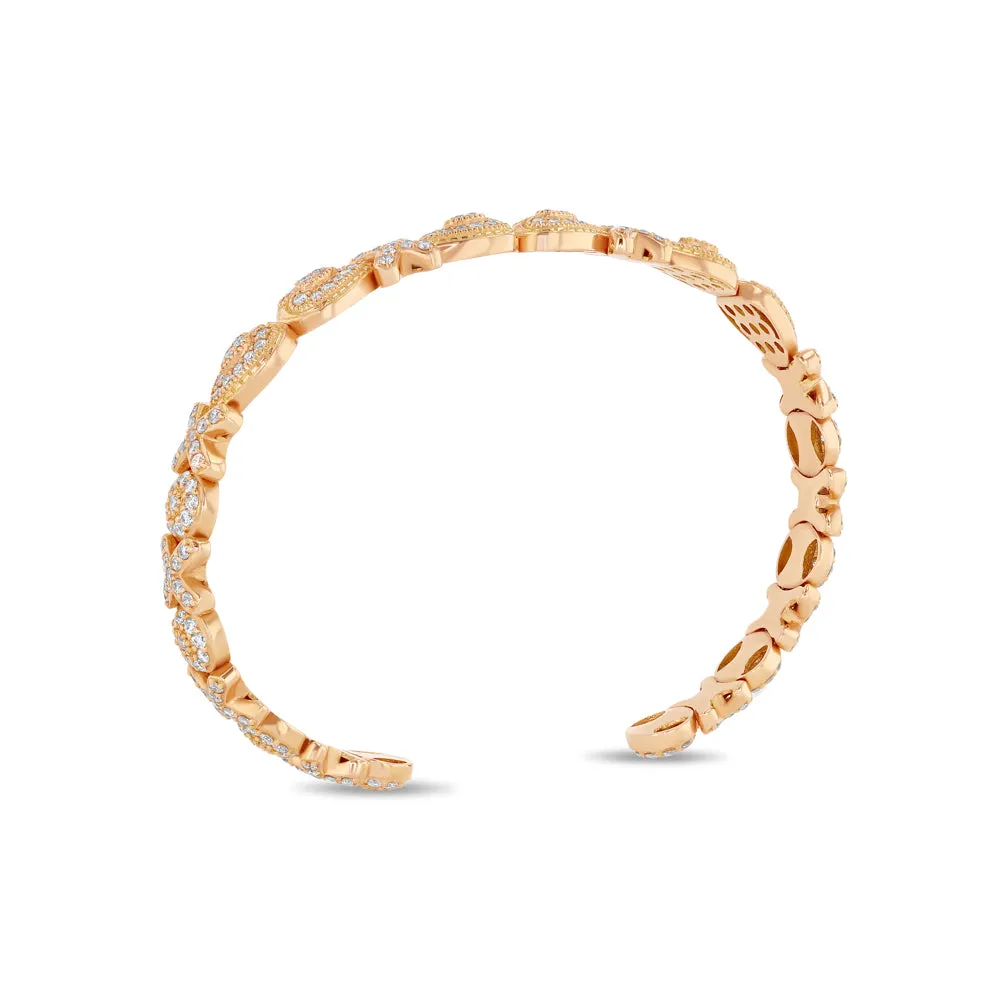 XOXO 18k Rose Gold Flexible Bangle