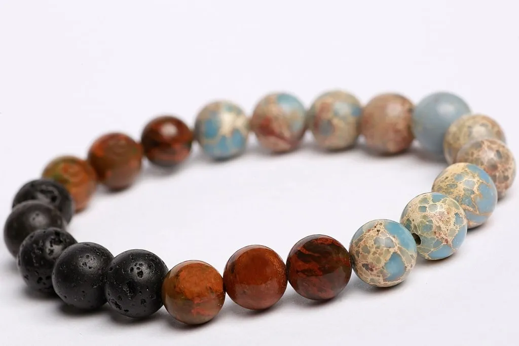 Yellow & Green opal beads   Dyed Jasper   black lava