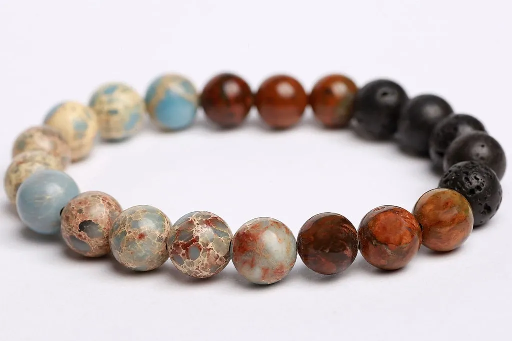 Yellow & Green opal beads   Dyed Jasper   black lava