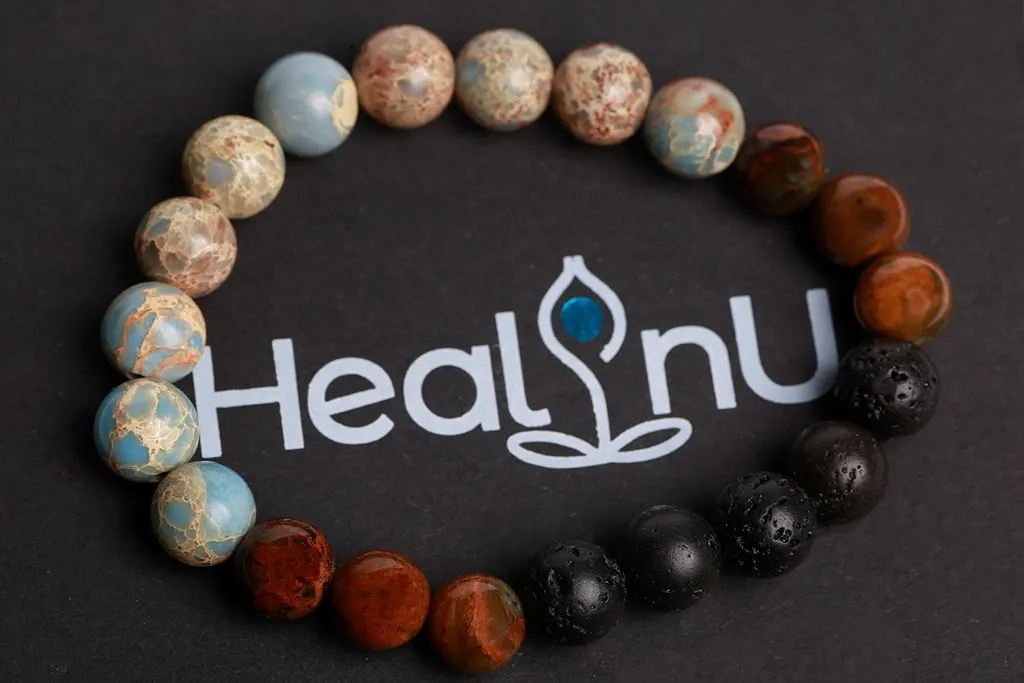 Yellow & Green opal beads   Dyed Jasper   black lava