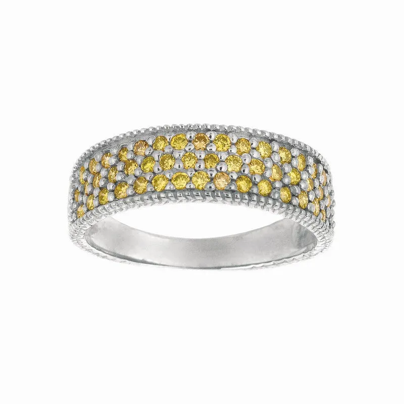 YELLOW DIAMOND RING 14K GOLD (0.65 CTW)