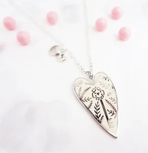 You Hold the Key Personalised Necklace - Silver