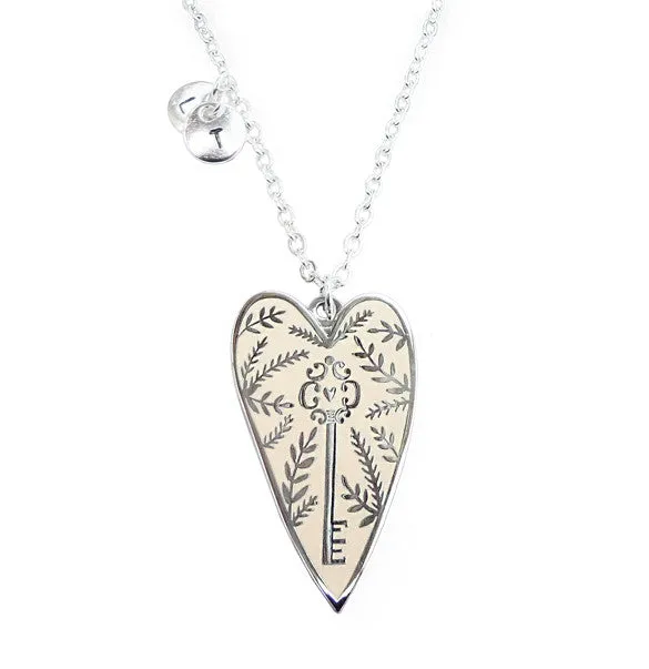 You Hold the Key Personalised Necklace - Silver