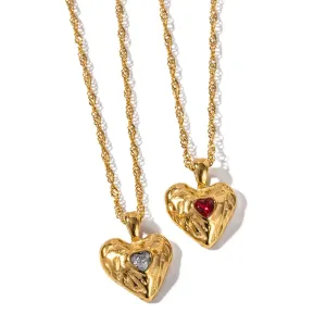 Zirconia Heart Necklace